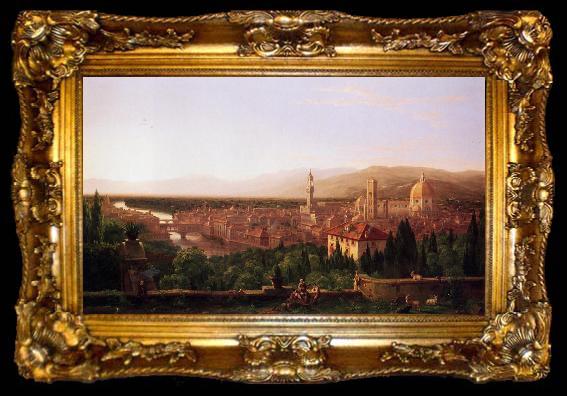 framed  Thomas Cole View of Florence from San Miniato, ta009-2